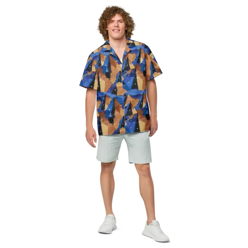 Midnight Alpine on a Button Shirt