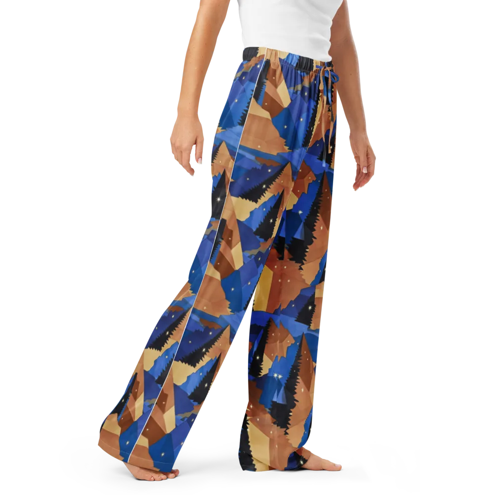 Midnight Alpine on Women's Pajama Pants — Right Front
