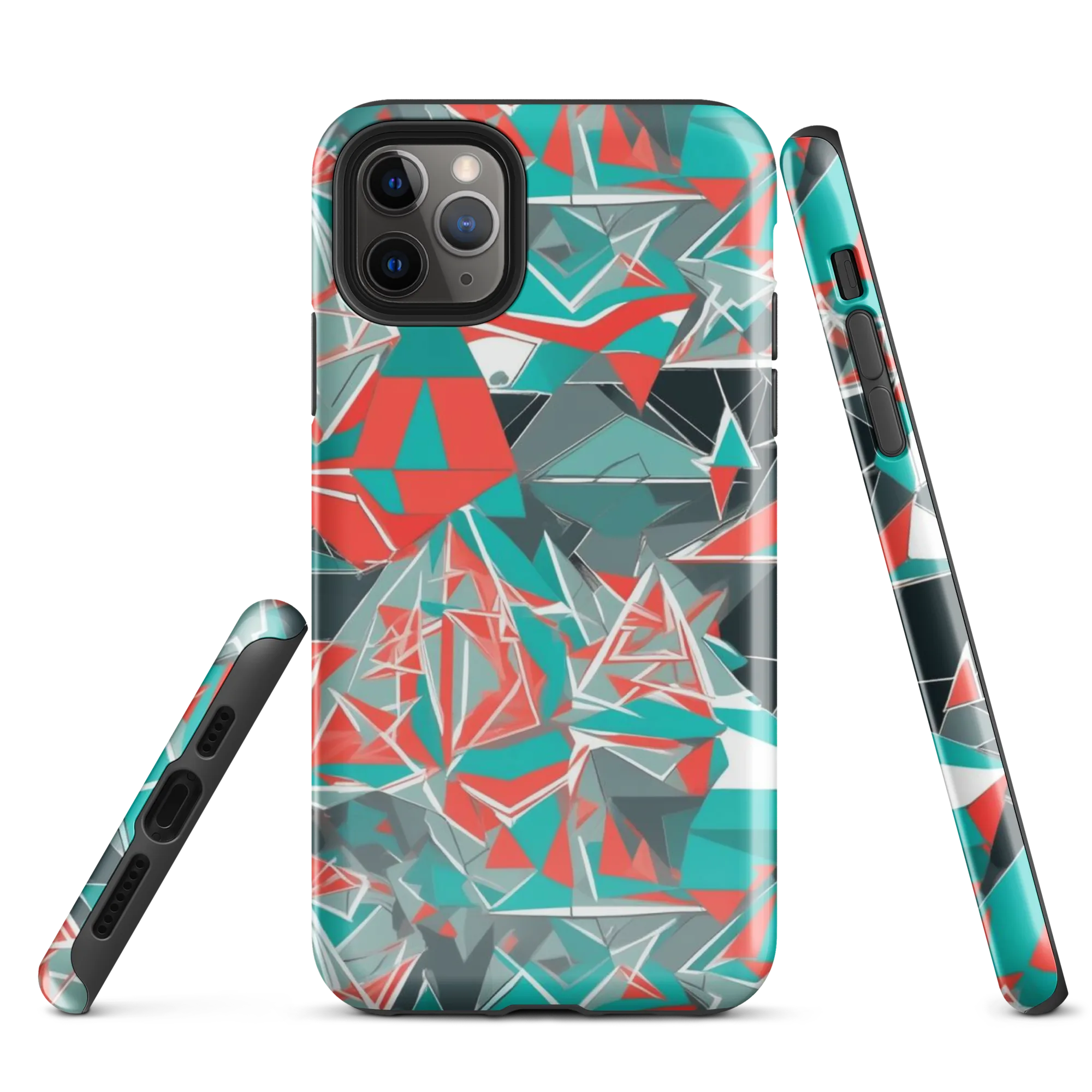 Coral Geometry on Tough Case for iPhone® — Front
