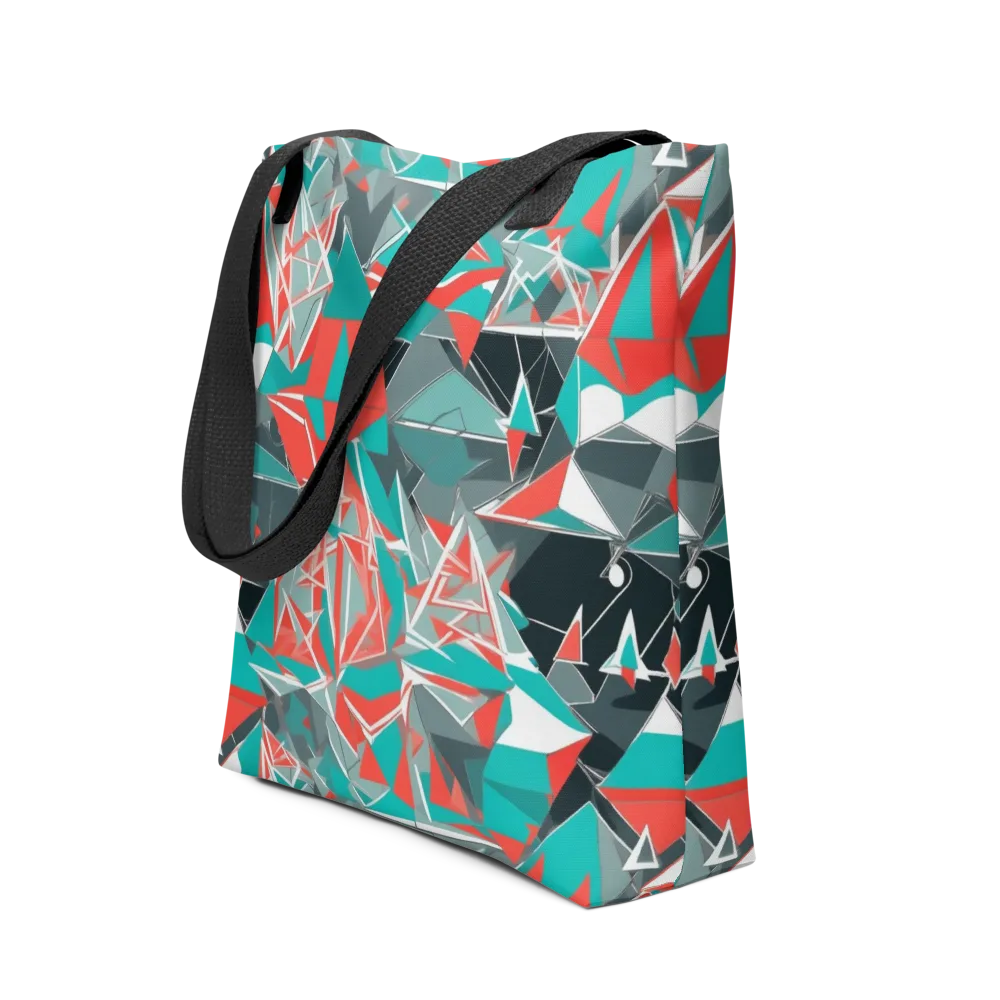Coral Geometry on Tote Bag — Front