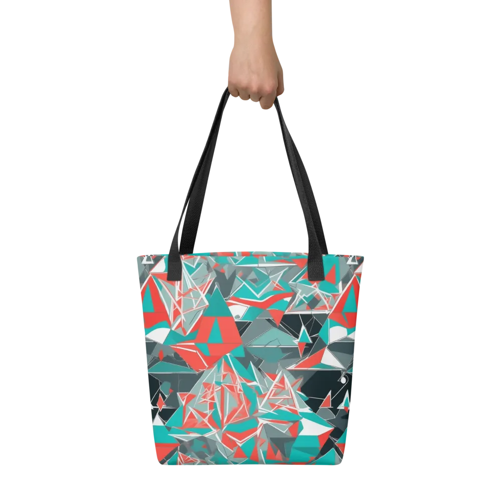 Coral Geometry on Tote Bag — Front