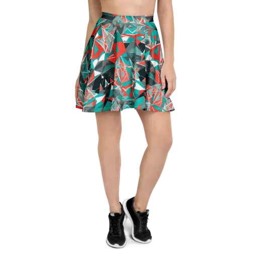 Coral Geometry on a Skater Skirt