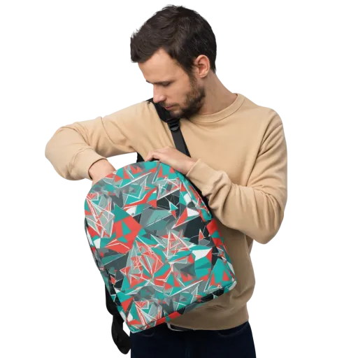 Coral Geometry on a Minimalist Backpack