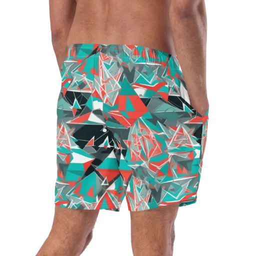 Coral Geometry on a Swim Trunks