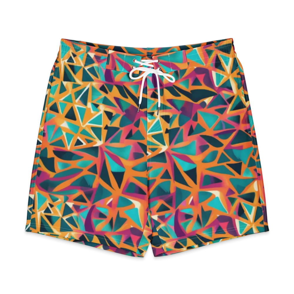 Magma Matrix on Men's Board Shorts — Front