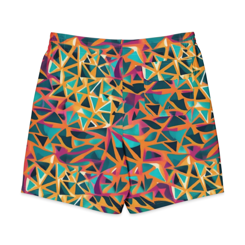 Magma Matrix on Men's Board Shorts — Back