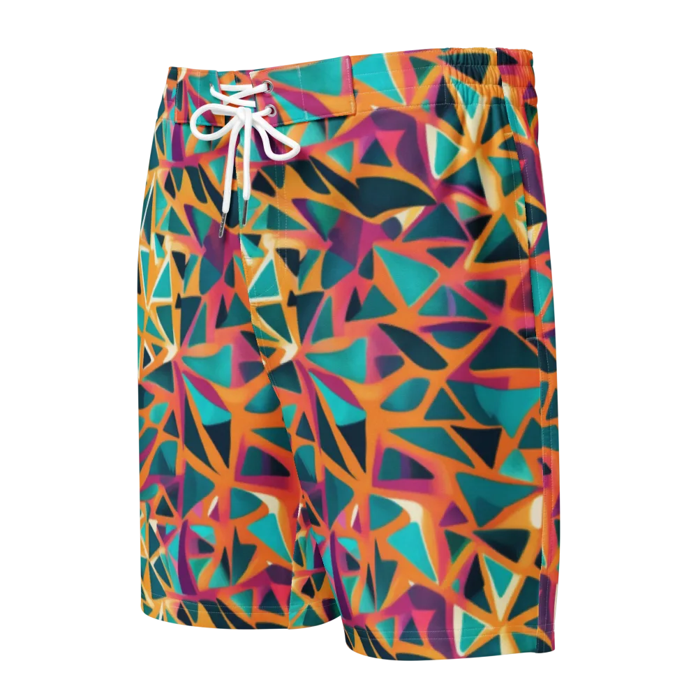 Magma Matrix on Men's Board Shorts — Front