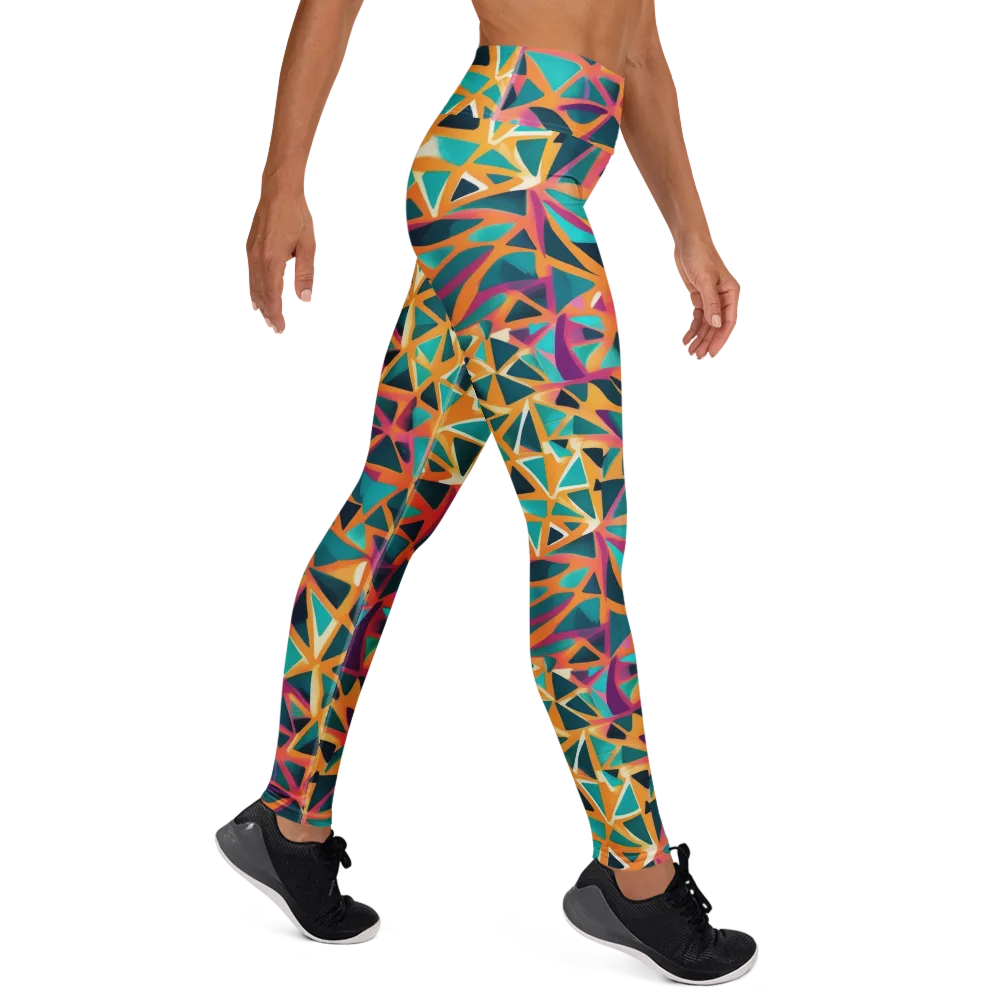 Magma Matrix on Yoga Leggings — Right