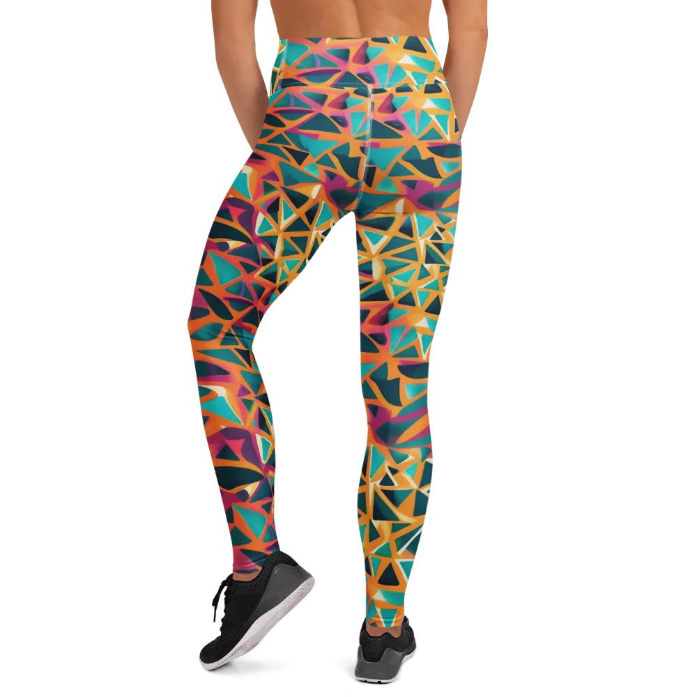 Magma Matrix on Yoga Leggings — Back