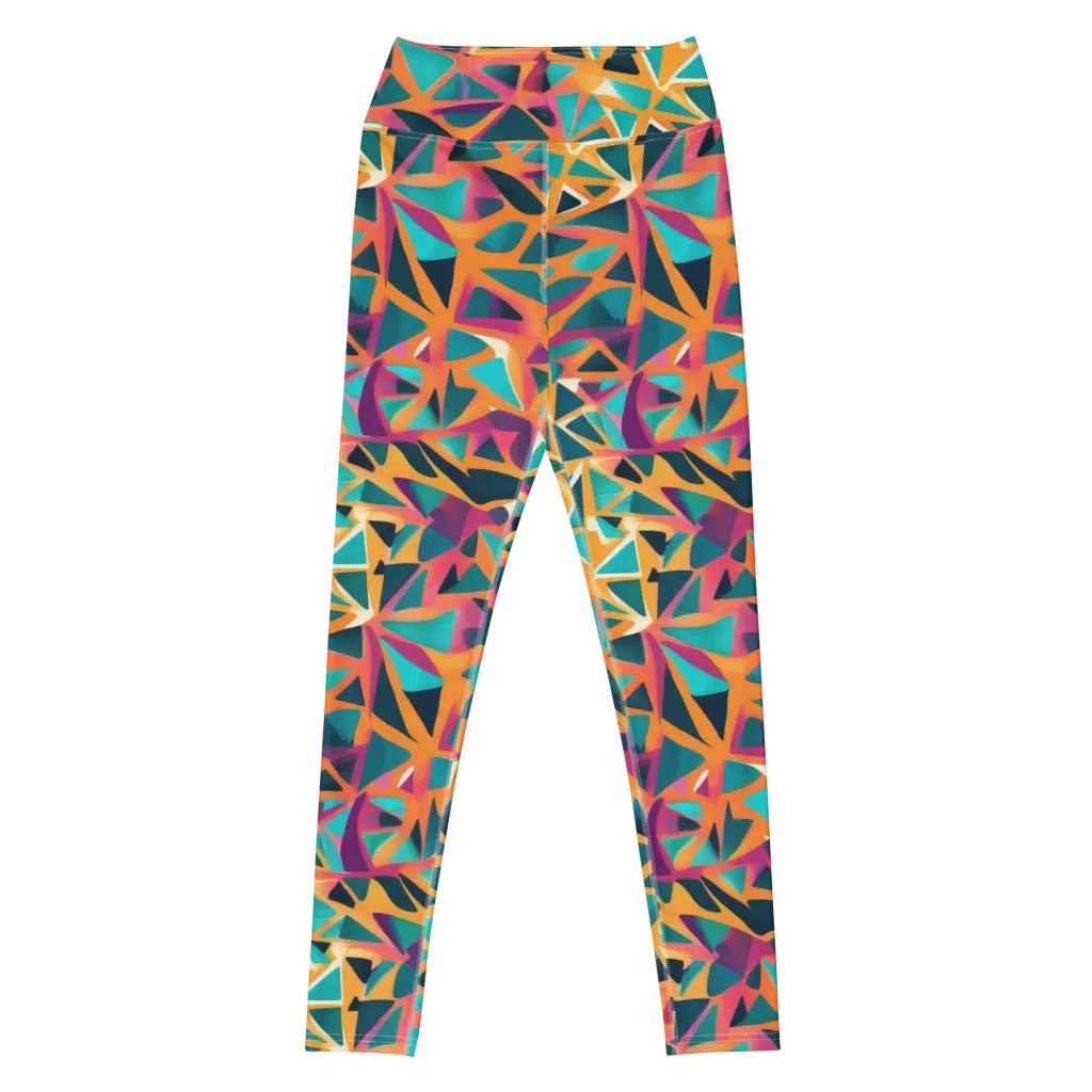 Magma Matrix on Yoga Leggings — Front