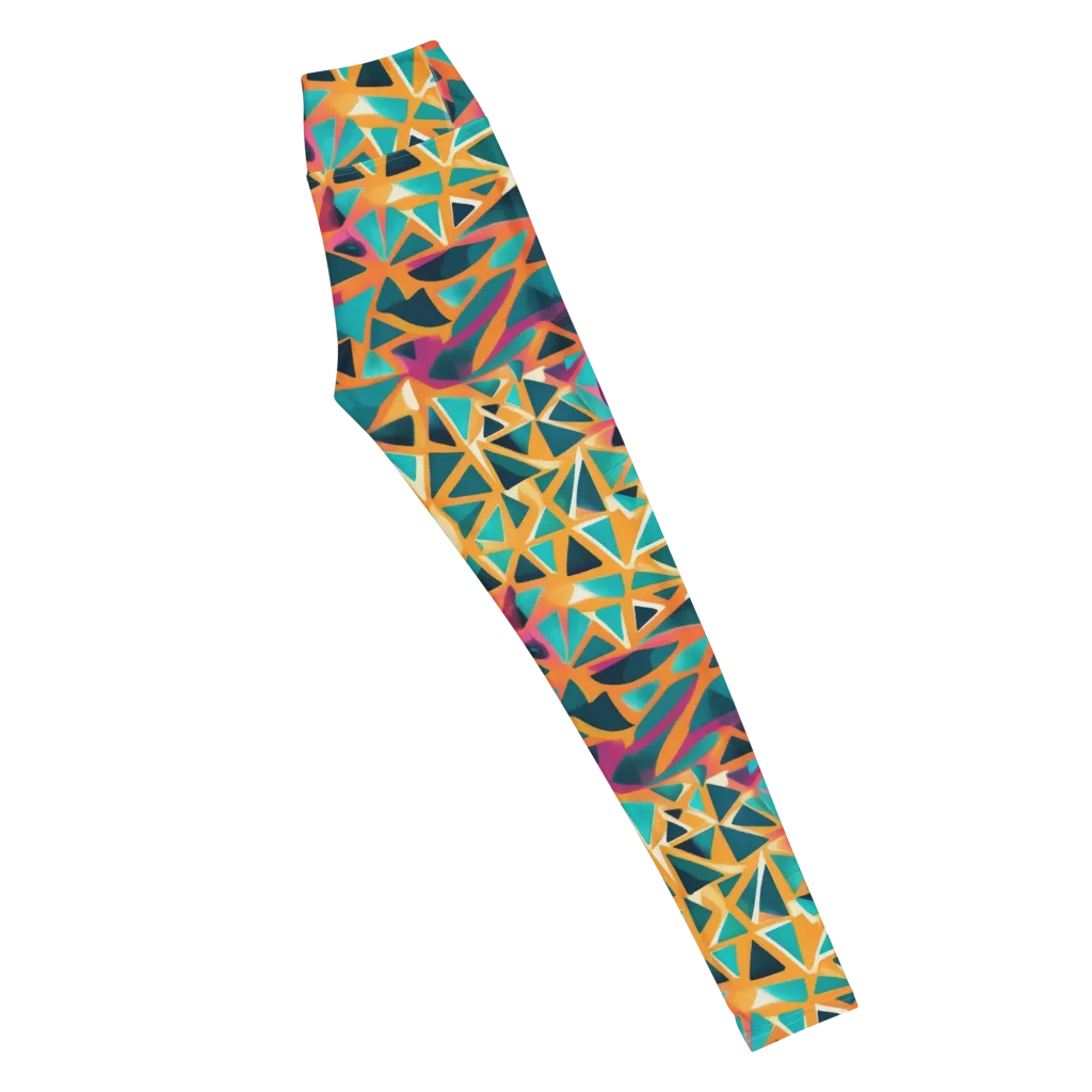 Magma Matrix on Yoga Leggings — Right