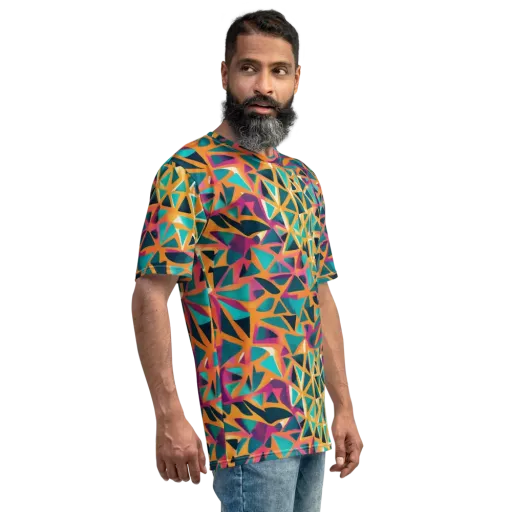 Magma Matrix on a Men's Crew Neck T-Shirt