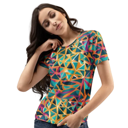 Magma Matrix on a Women's Crew Neck T-Shirt