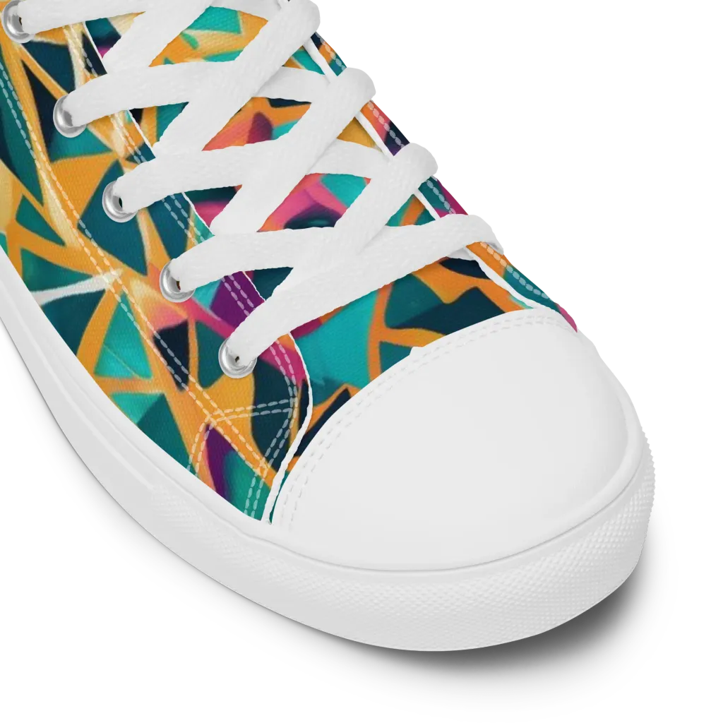 Magma Matrix on Women's High Top Canvas Shoes — Product details