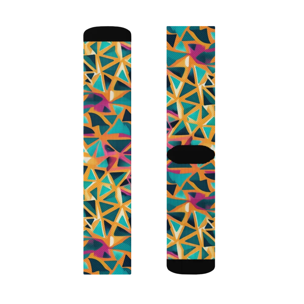 Magma Matrix on Socks — Right Sock