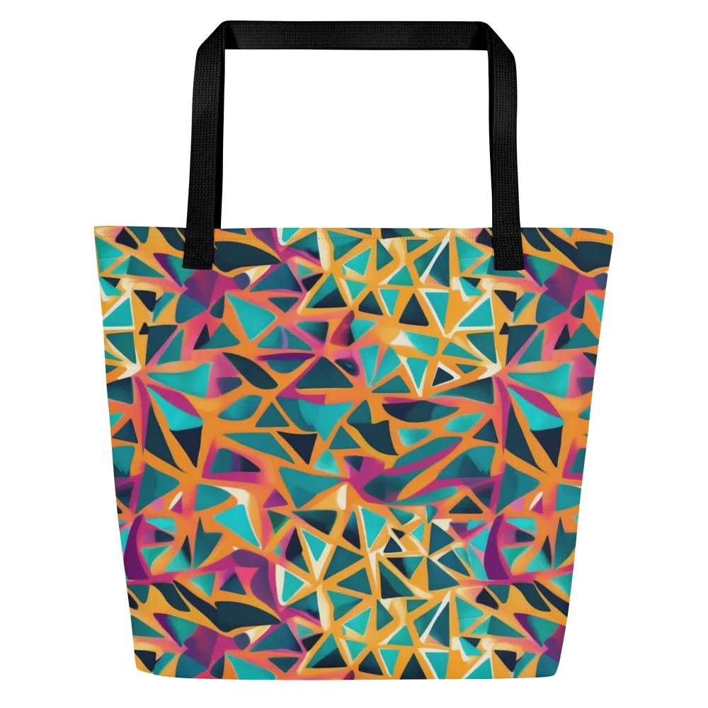 Magma Matrix on Large Tote Bag W/ Pocket — Front