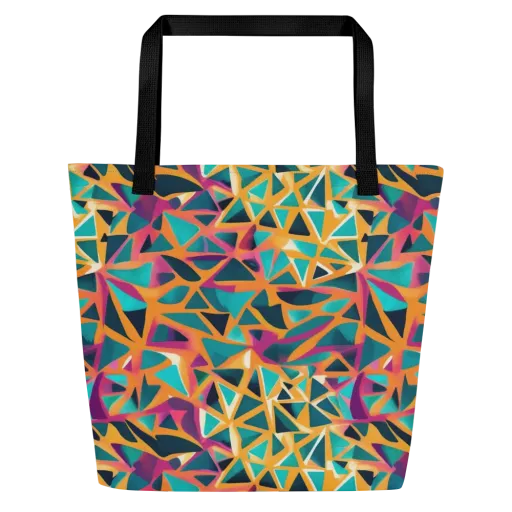 Magma Matrix on a Large Tote Bag W/ Pocket