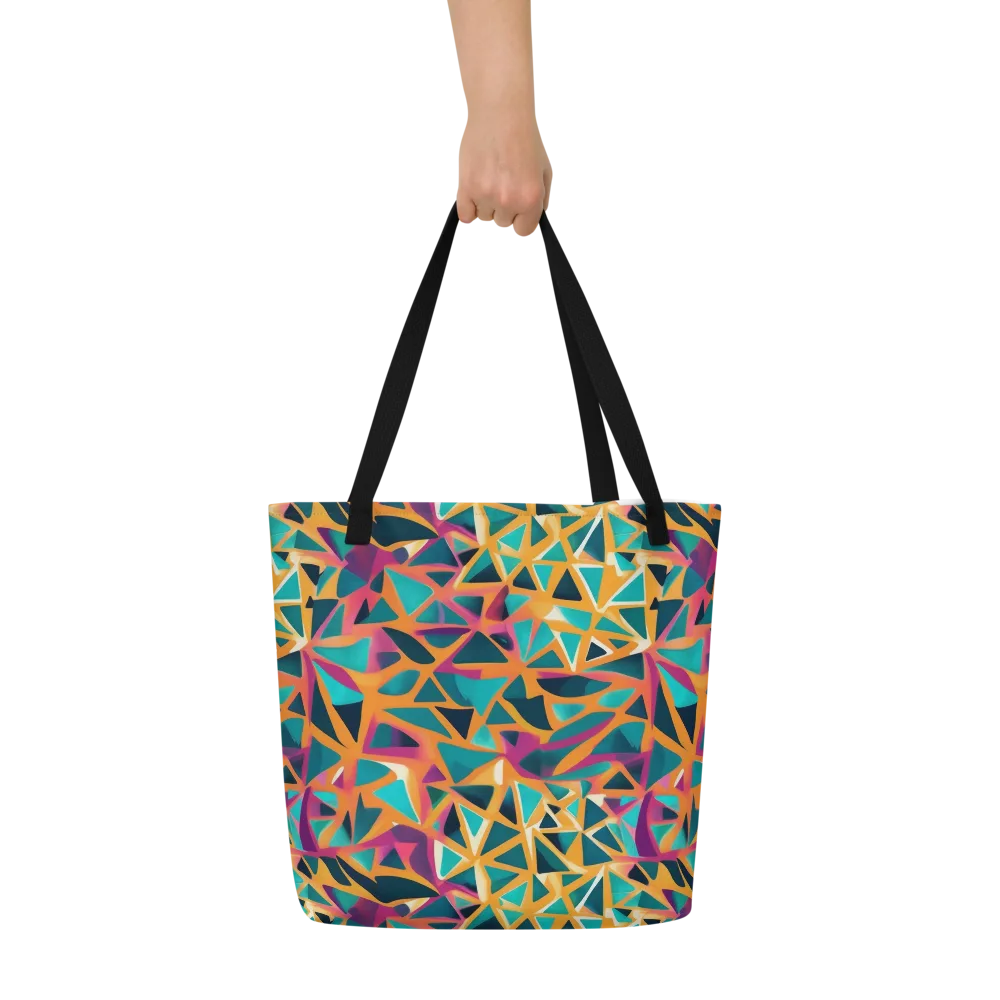 Magma Matrix on Large Tote Bag W/ Pocket — Front