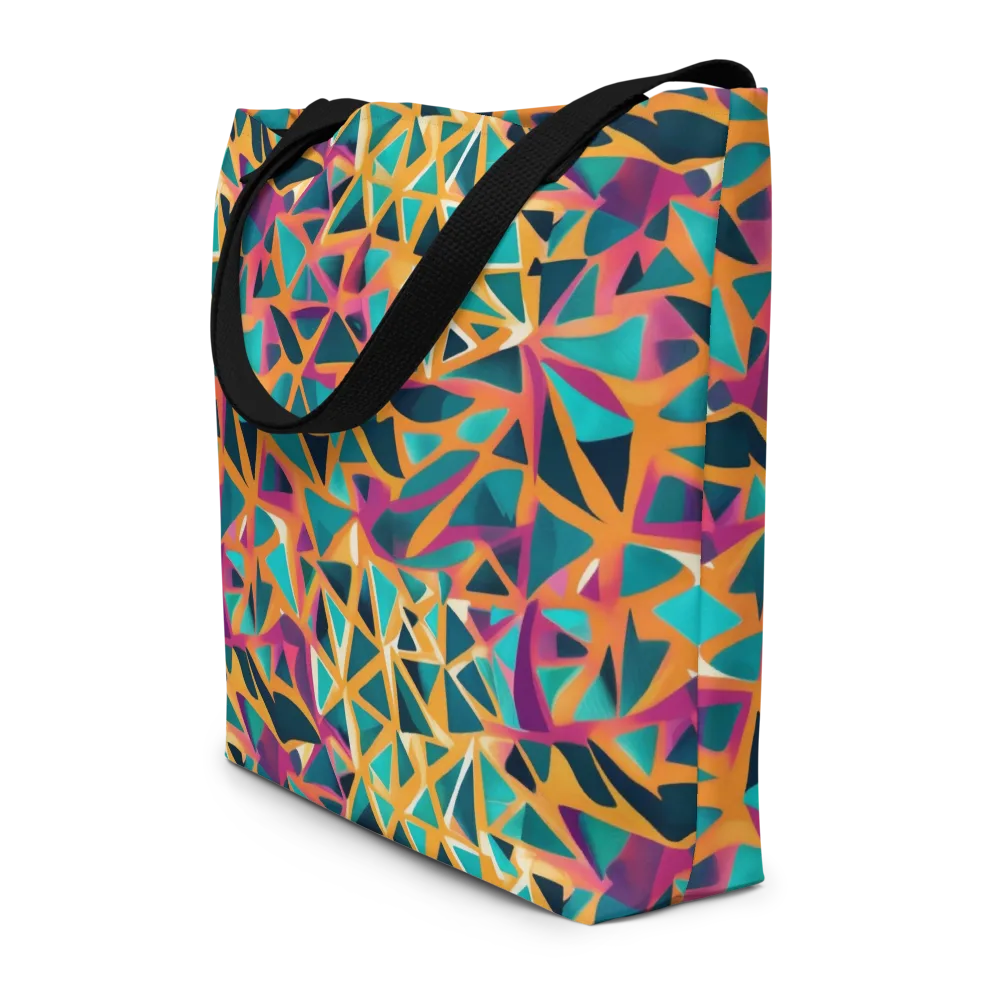 Magma Matrix on Large Tote Bag W/ Pocket — Front