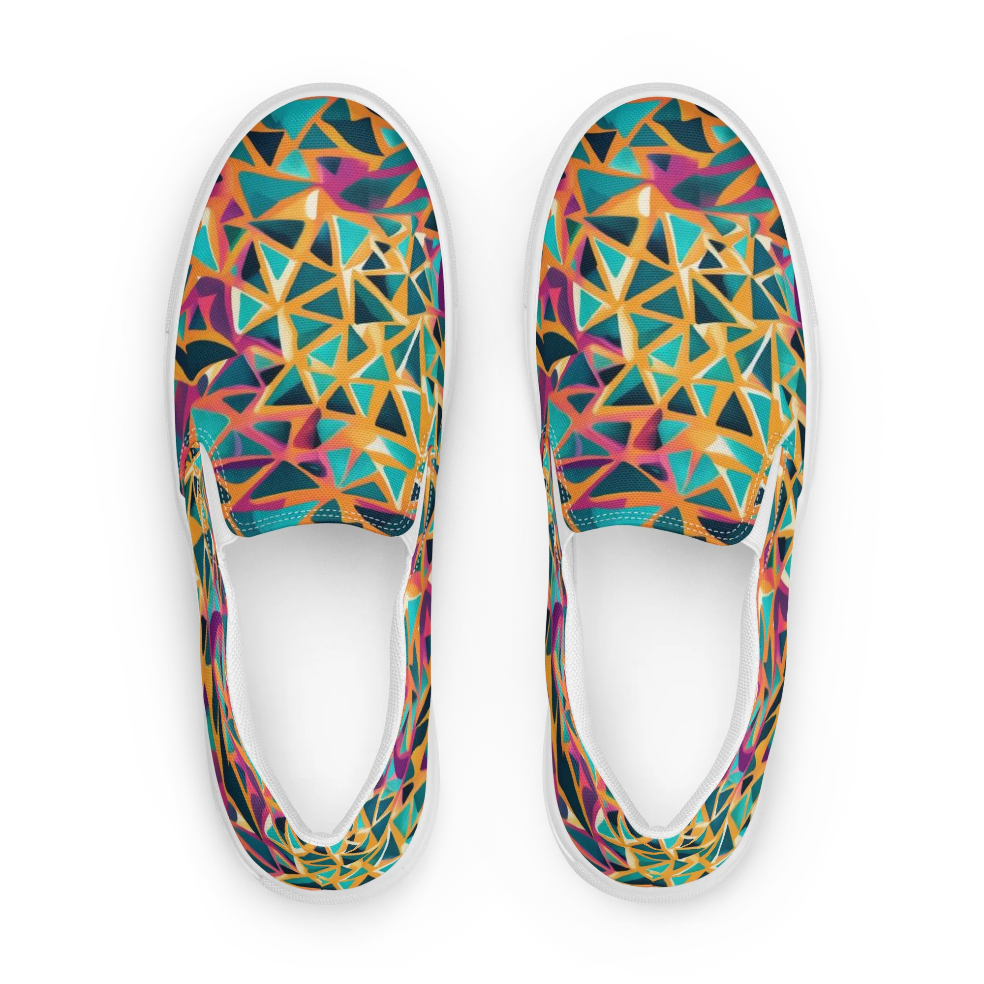 Magma Matrix on Women's Slip-On Canvas Shoes — Front