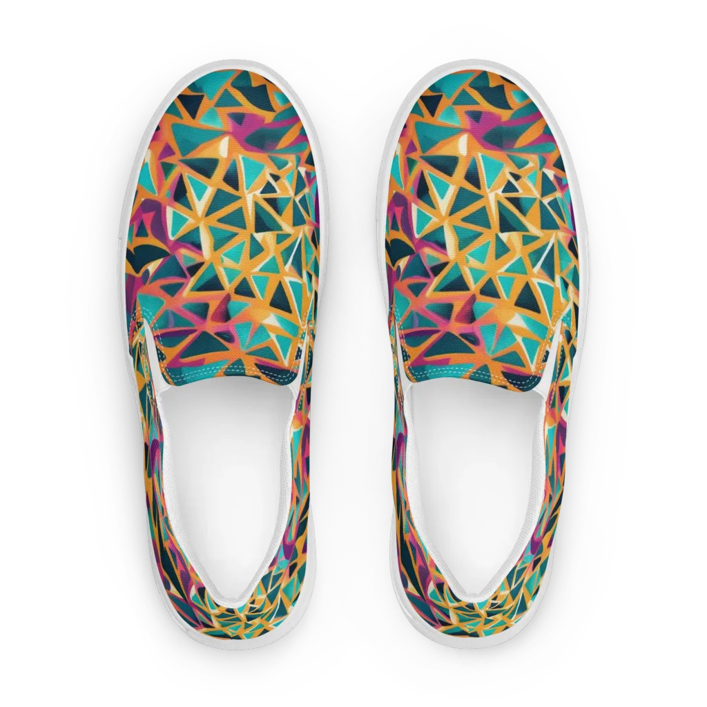 Magma Matrix on Women's Slip-On Canvas Shoes — Front