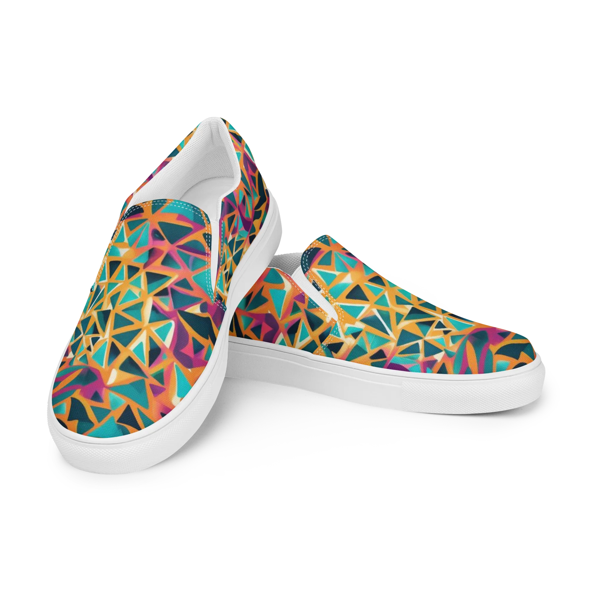 Magma Matrix on Women's Slip-On Canvas Shoes — Left Front
