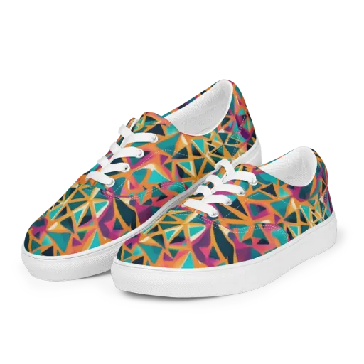 Magma Matrix on a Men's Lace-Up Canvas Shoes
