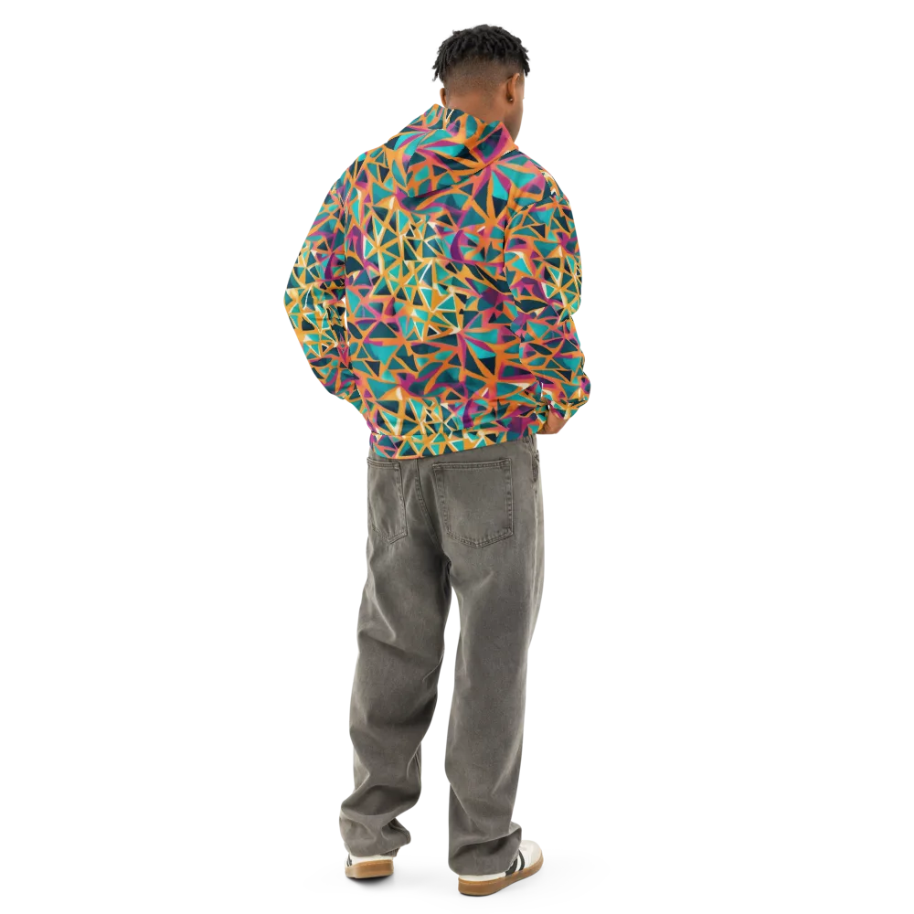 Magma Matrix on Cotton Hoodie — Back