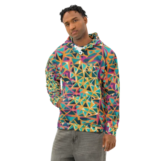 Magma Matrix on a Cotton Hoodie