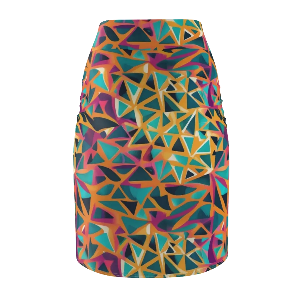 Magma Matrix on Pencil Skirt — Back