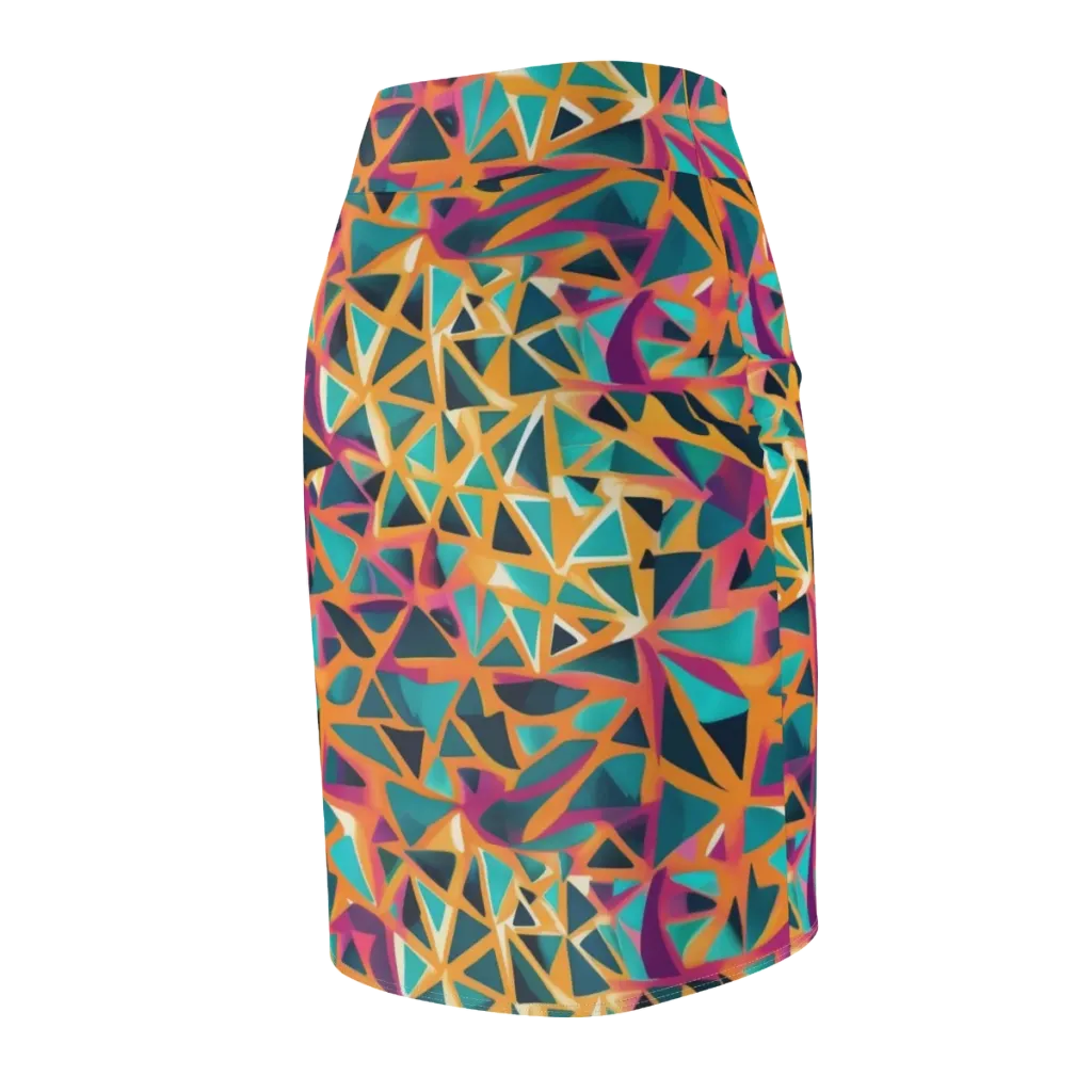 Magma Matrix on Pencil Skirt — Back Side