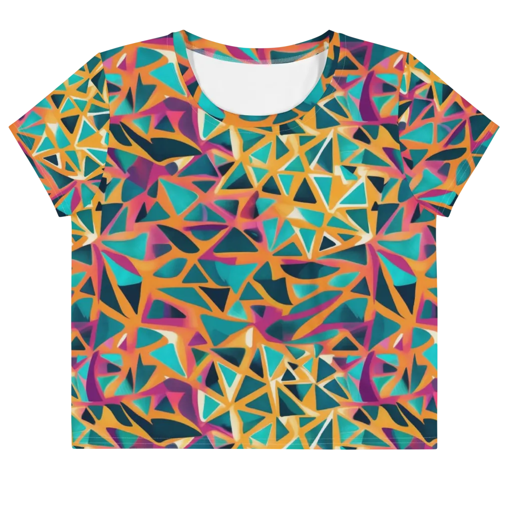 Magma Matrix on Crop Tee — Front