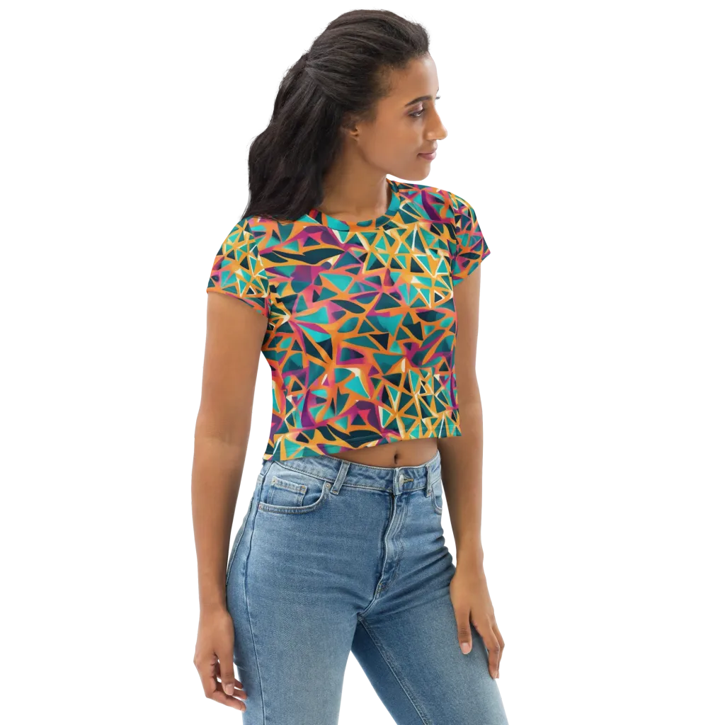 Magma Matrix on Crop Tee — Right Front
