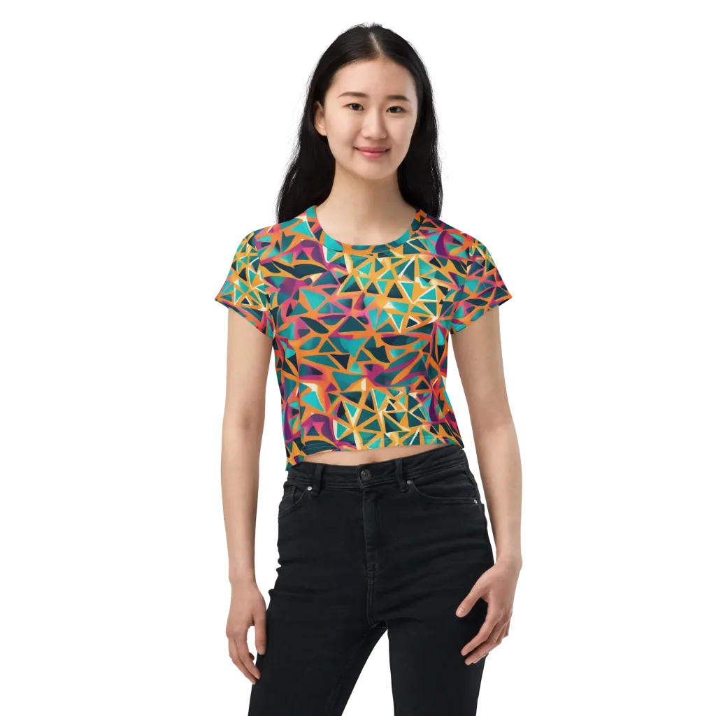 Magma Matrix on Crop Tee — Front