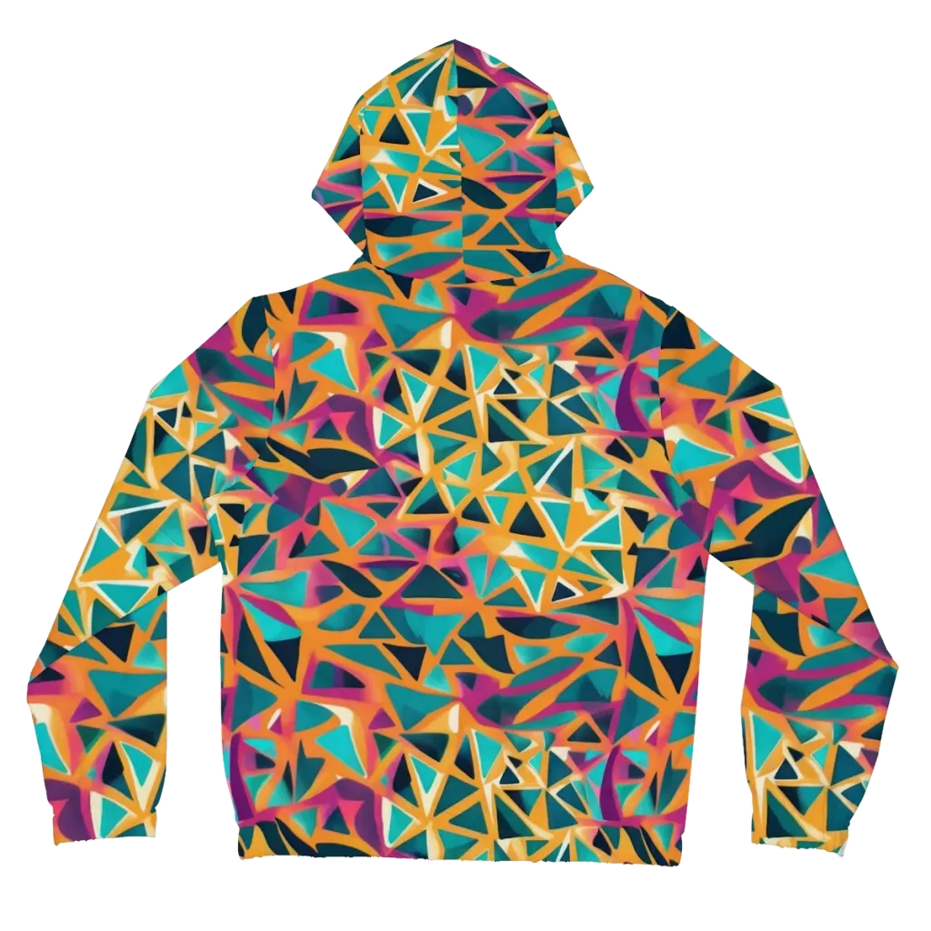 Magma Matrix on Women's Full-Zip Hoodie — Back