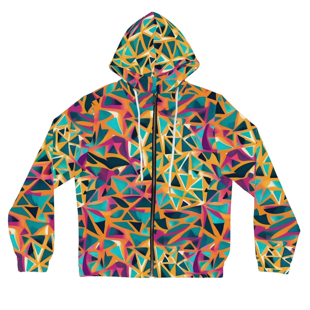 Magma Matrix on Women's Full-Zip Hoodie — Front