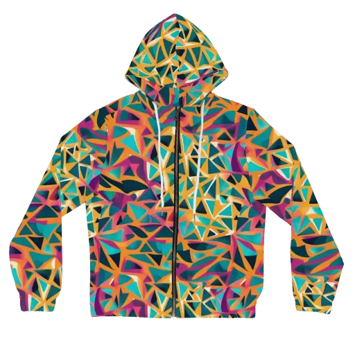 Magma Matrix on a Women's Full-Zip Hoodie