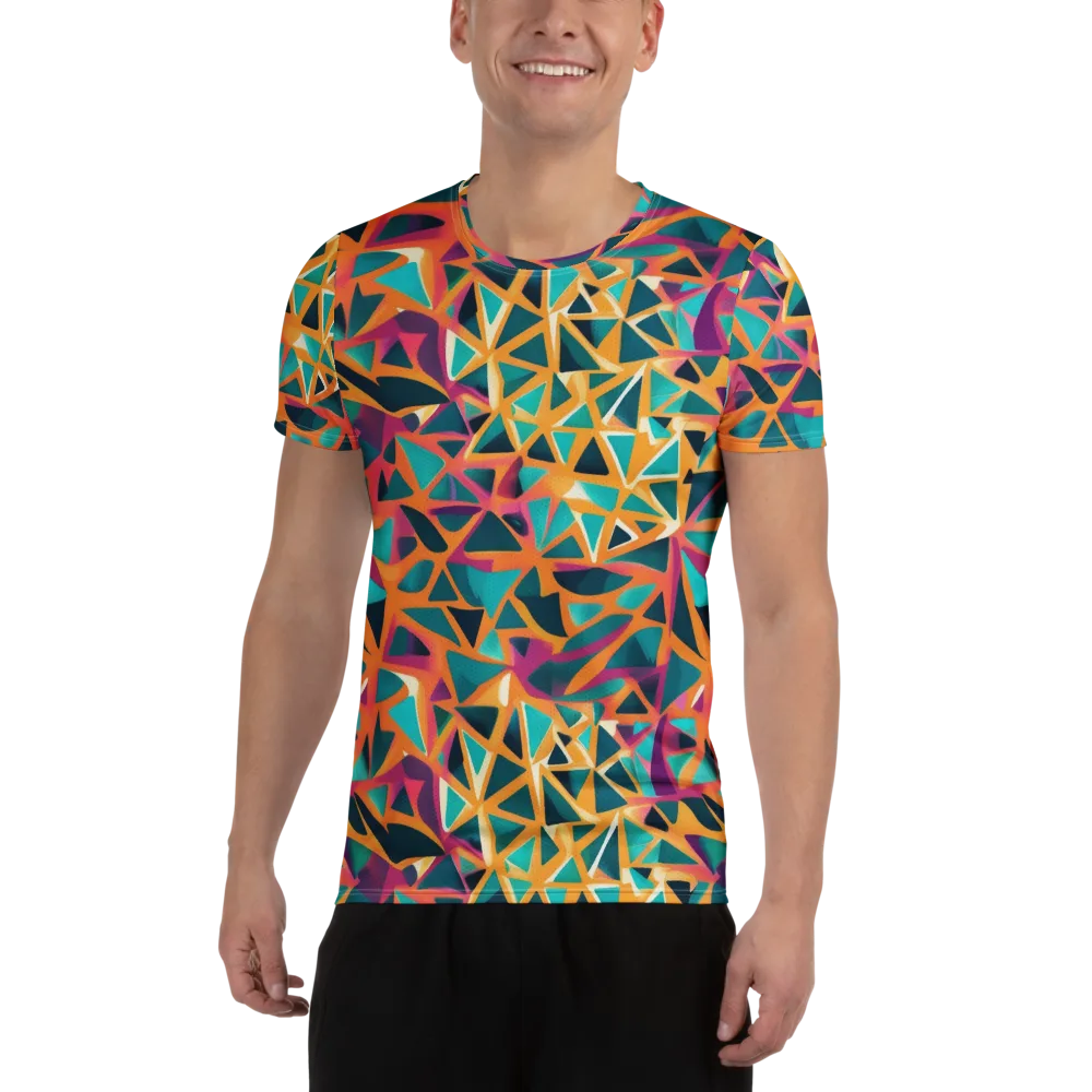 Magma Matrix on Men's Athletic T-Shirt — Front