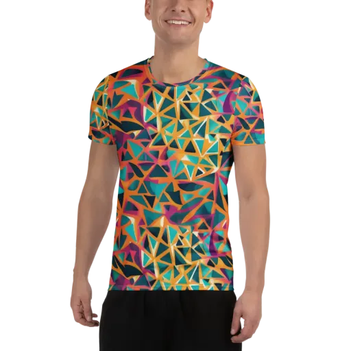 Magma Matrix — Men's Athletic T-Shirt