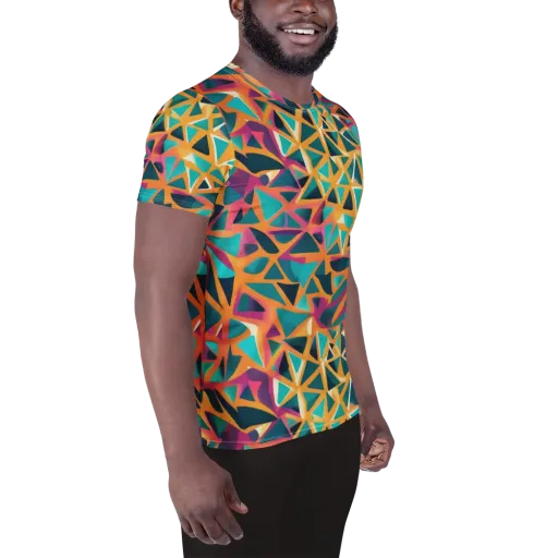 Magma Matrix on a Men's Athletic T-Shirt