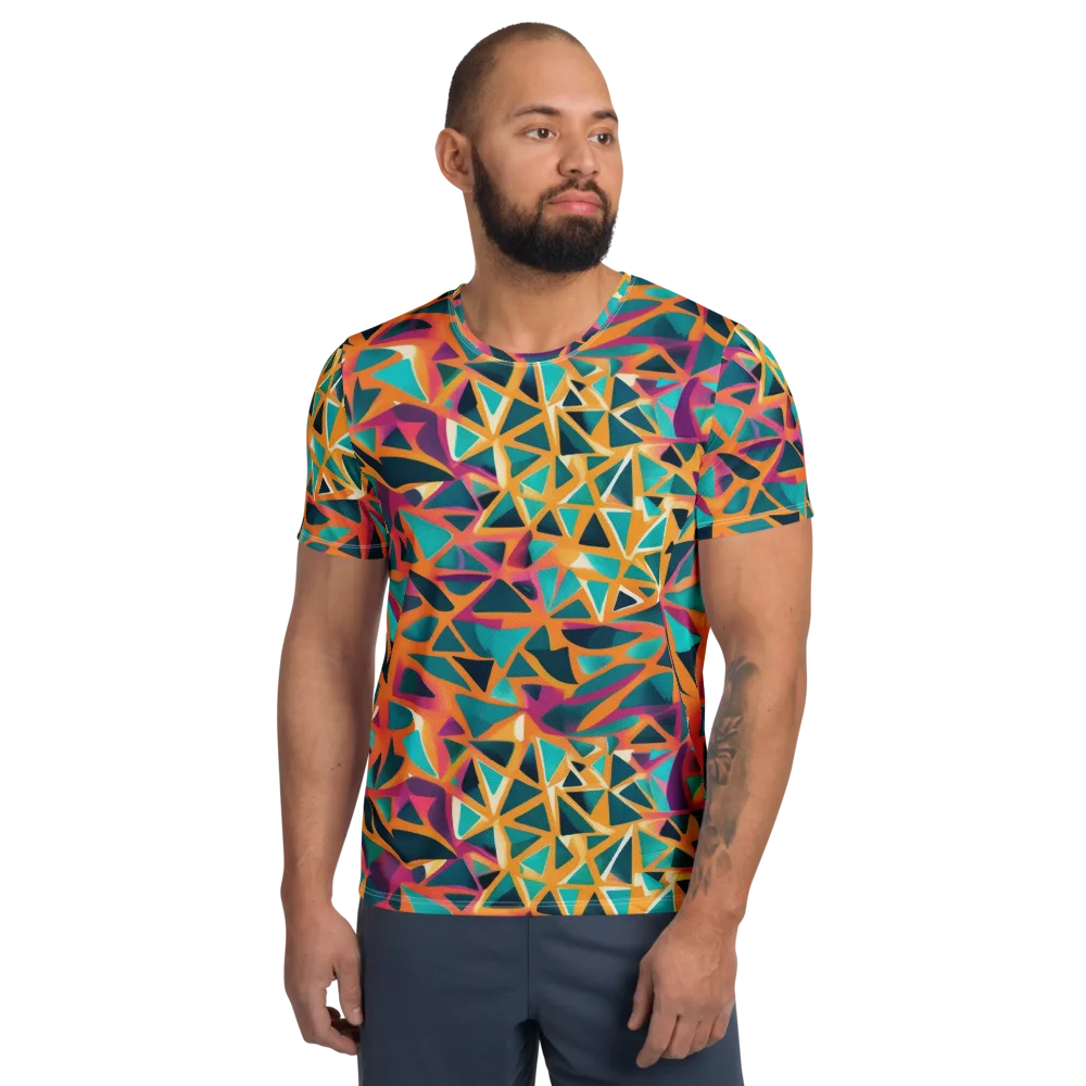 Magma Matrix on Men's Athletic T-Shirt — Front