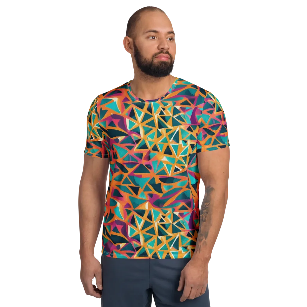 Magma Matrix on Men's Athletic T-Shirt — Front