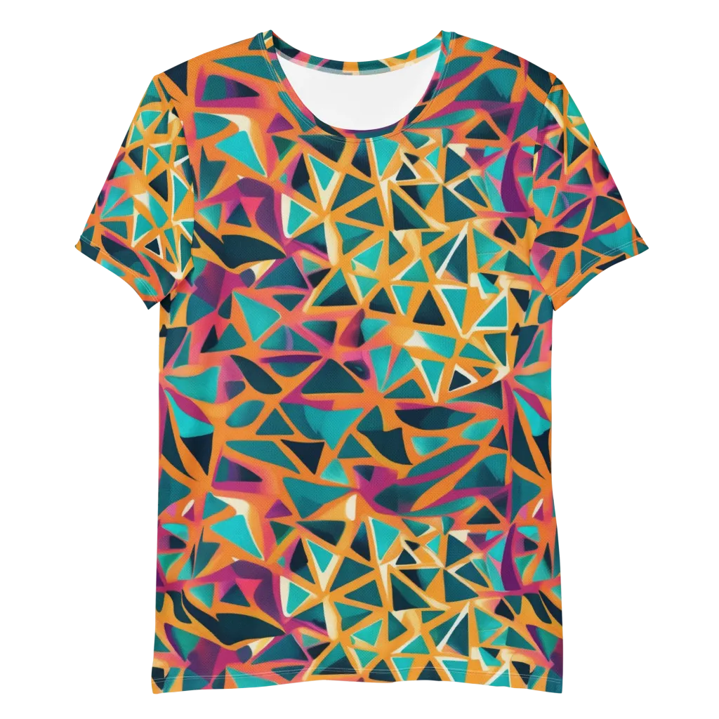 Magma Matrix on Men's Athletic T-Shirt — Front