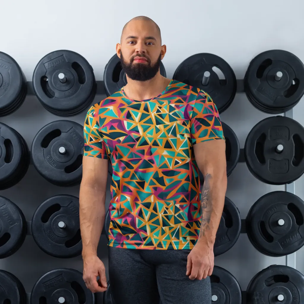 Magma Matrix on Men's Athletic T-Shirt — Front