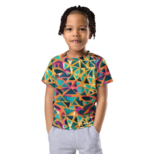 Magma Matrix on a Kids Crew Neck T-Shirt