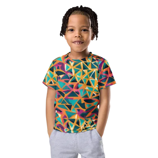 Magma Matrix — Kids Crew Neck T-Shirt