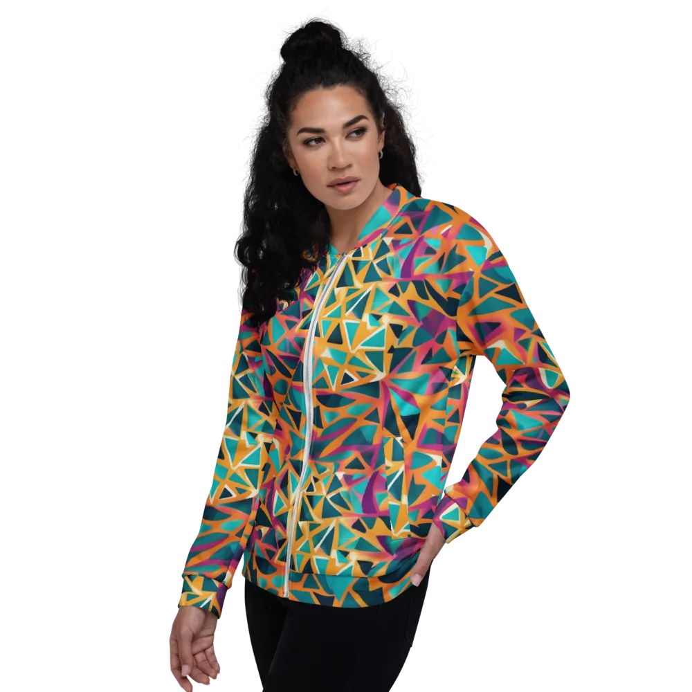 Magma Matrix on Bomber Jacket — Left