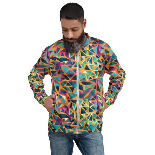Magma Matrix on a Bomber Jacket