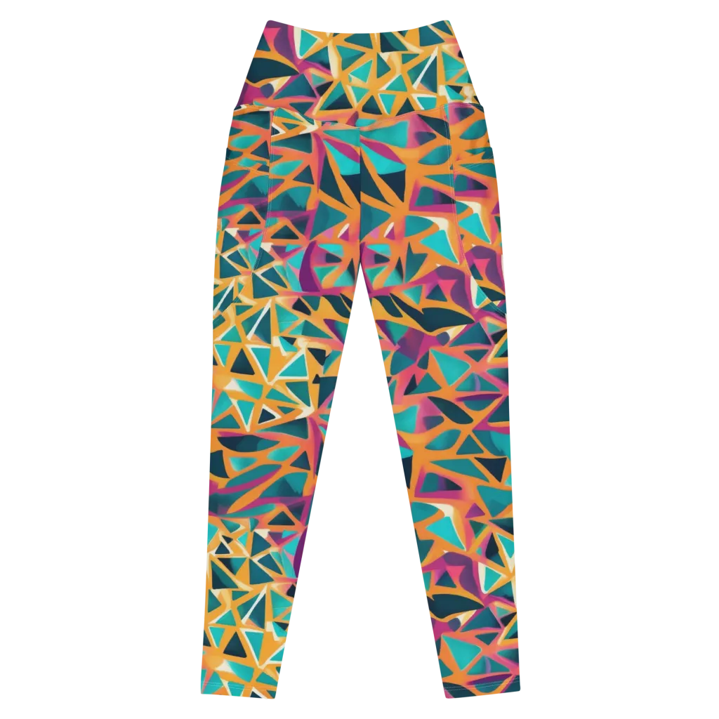 Magma Matrix on Leggings with Pockets — Front