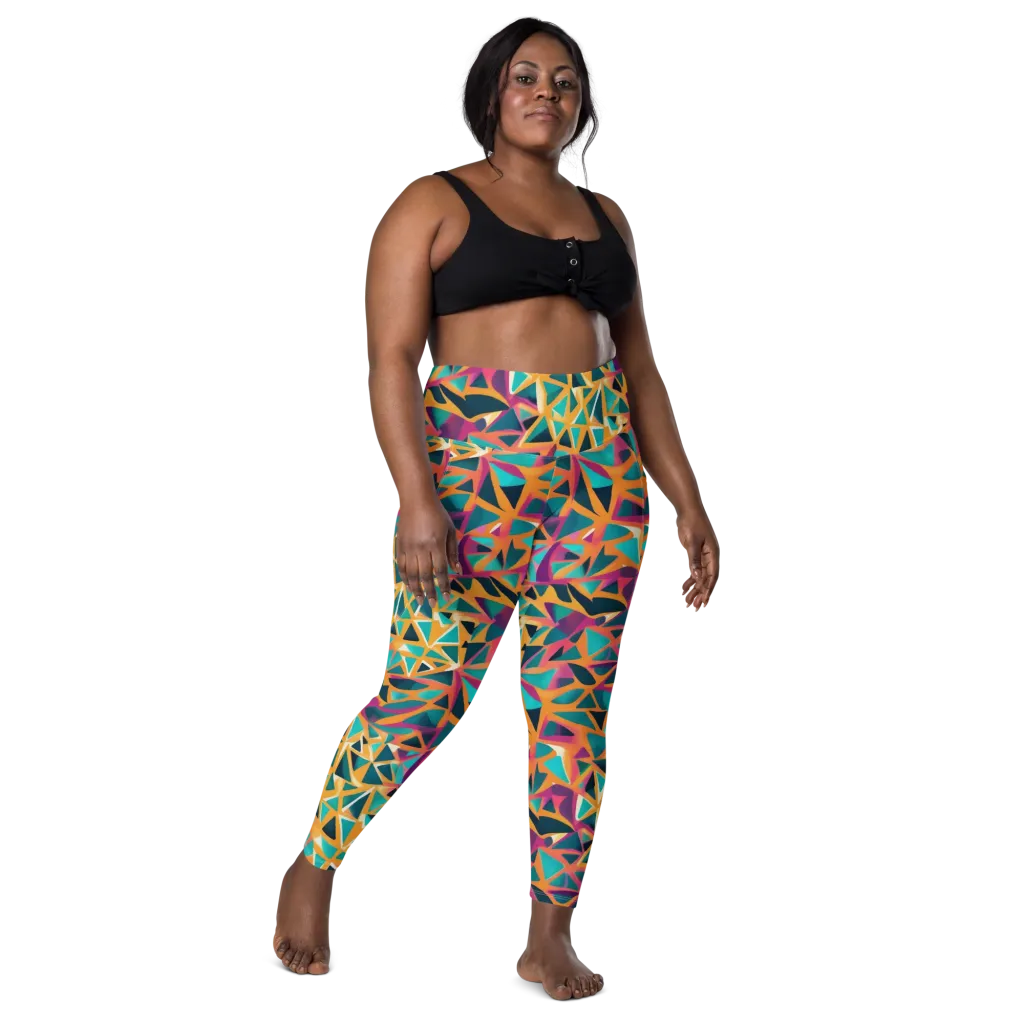 Magma Matrix on Leggings with Pockets — Front